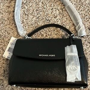 Michael Kors black small Ava crossbody